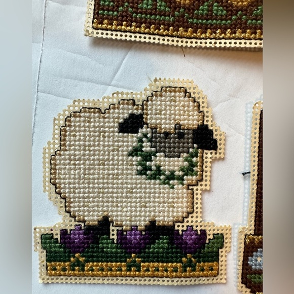 Cross Stitch Christmas Nativity 5 Pieces Done From The Spirit Of Christmas Book - Picture 5 of 8